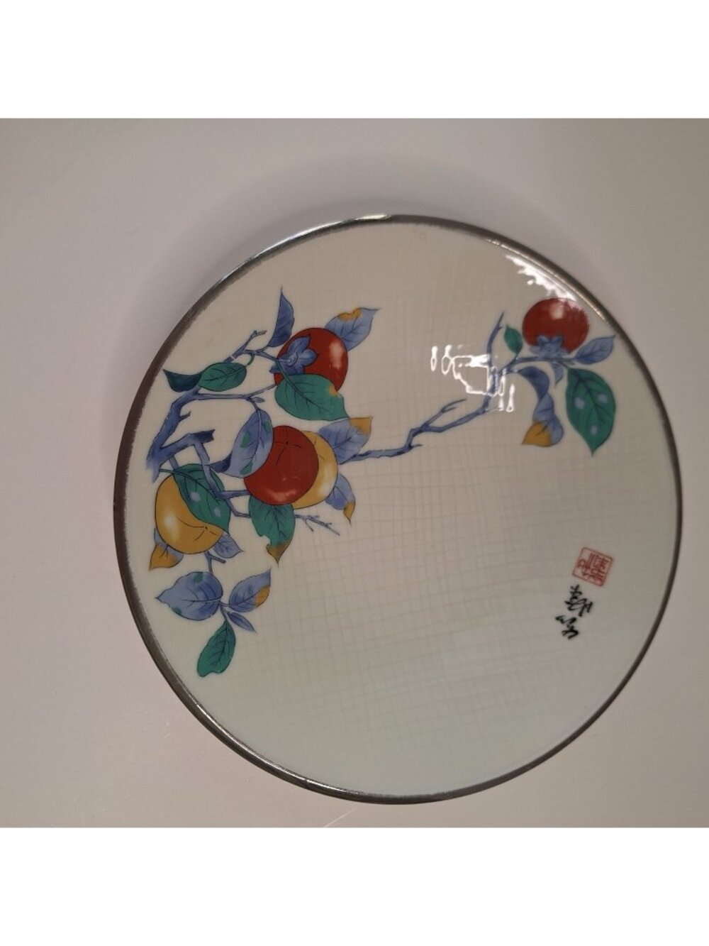VTG ARITA WARE JAPANESE PORCELAIN HAND PAINTED SERVING FRUIT BOWL CANDY DISH